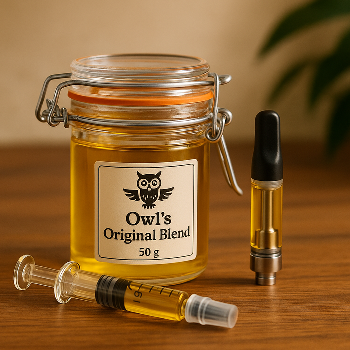 50g Glas von Owl’s Original Golden Blend — Creator-Size, Preterped Zkittles