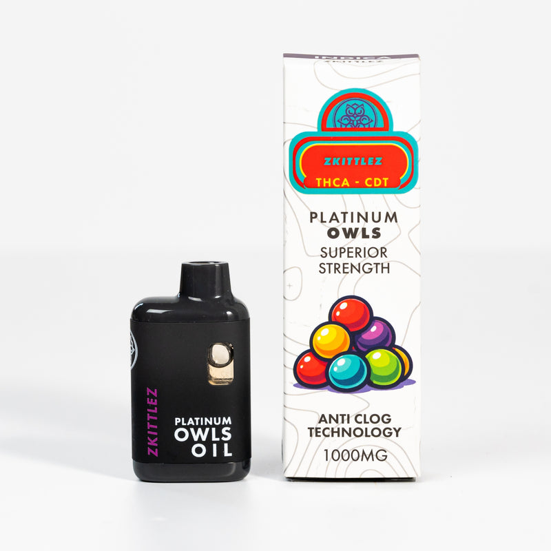 Platinum Owls THCA 1ml Vape – Zkittlez